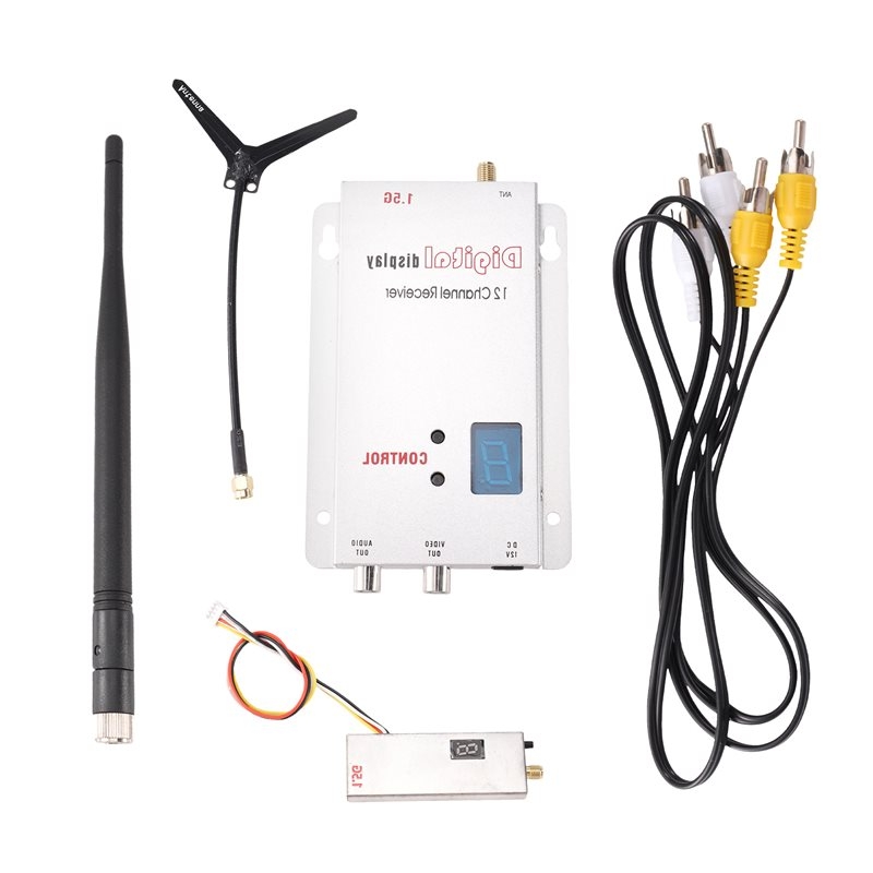 Drone Kit Fpv - A84F：FPV用、長距離RCドローン用、1.5G 2W VTX＋1.5G VRXキット、12チャンネル、2000mW、FPVビデオ送信機・受信機
