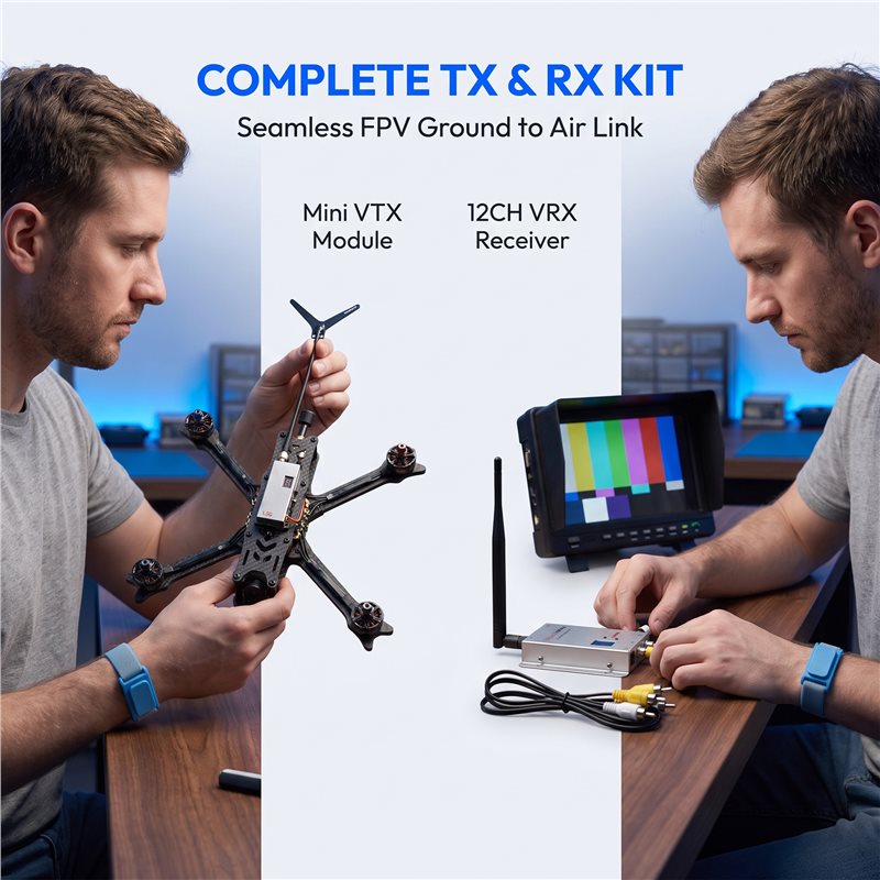 AS96：FPVビデオ送信機・受信機、1.5GHz、2W。F - Drone Kit Fpv のレビューと価格